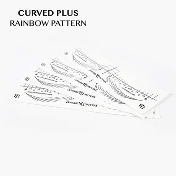 Deluxe Brows® Brow Mapping Sticky Rulers with Pattern