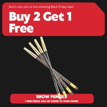 4 x lápices de mapeo de cejas duros Deluxe Brows®