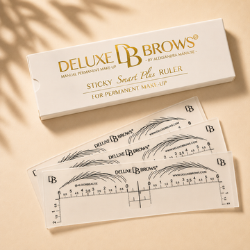 Deluxe Brows® Brow Mapping Sticky Rulers with Pattern