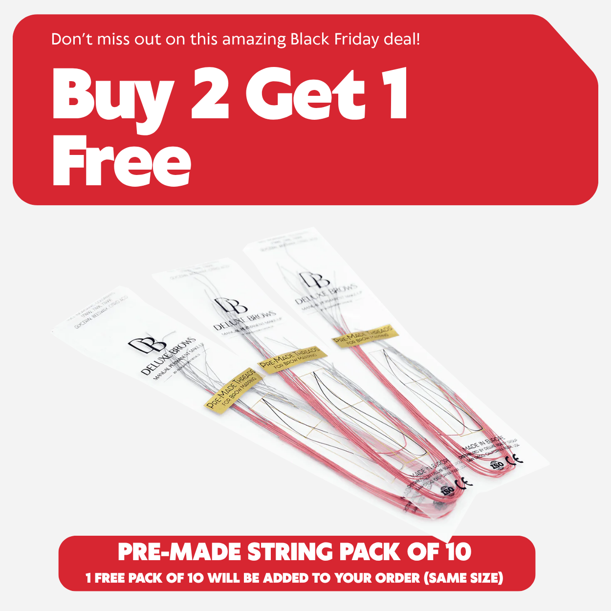 Deluxe Brows® Pre-made Eyebrow Mapping Thread/String