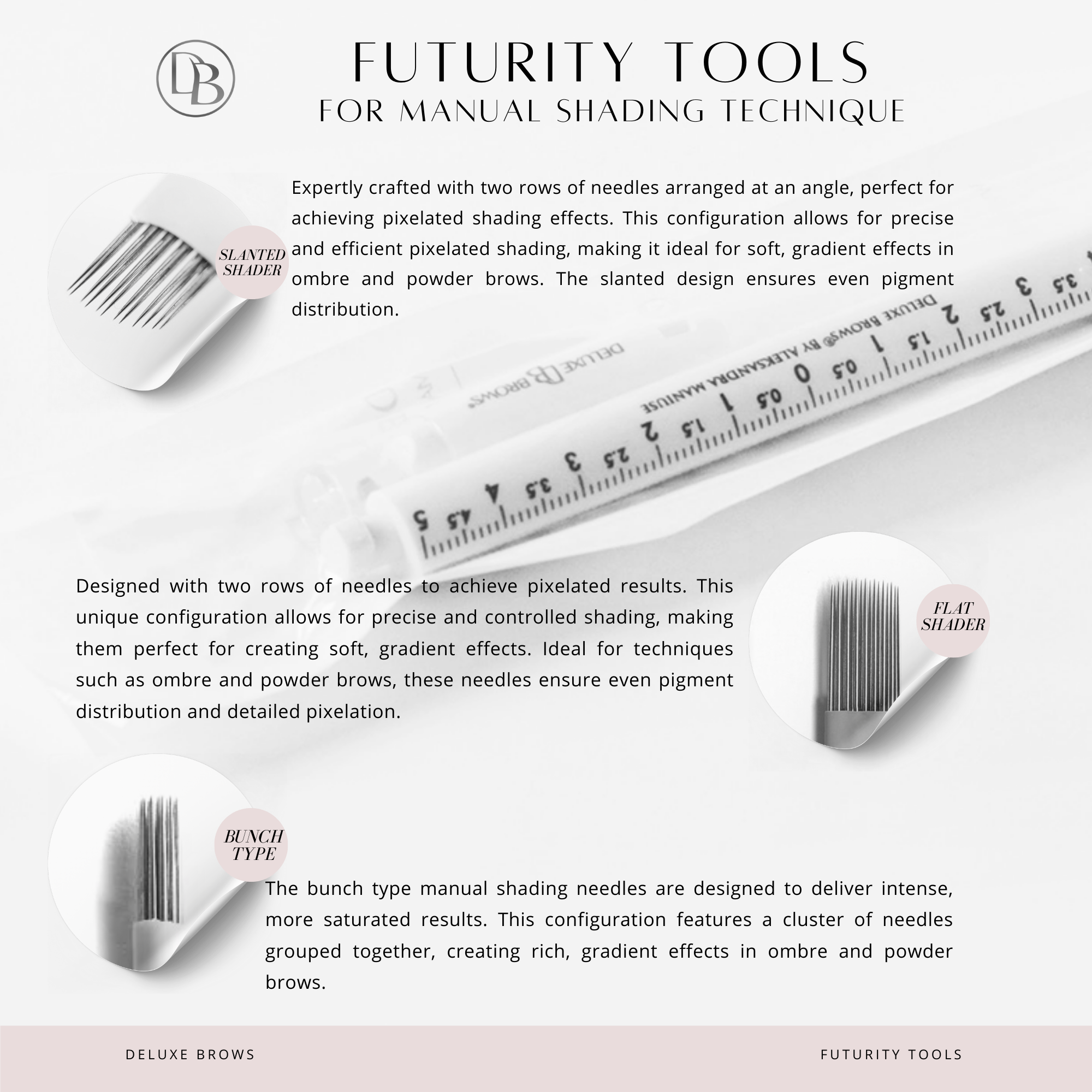 Deluxe Brows® FUTURITY Microblading-Werkzeuge zum Einmalgebrauch 10St