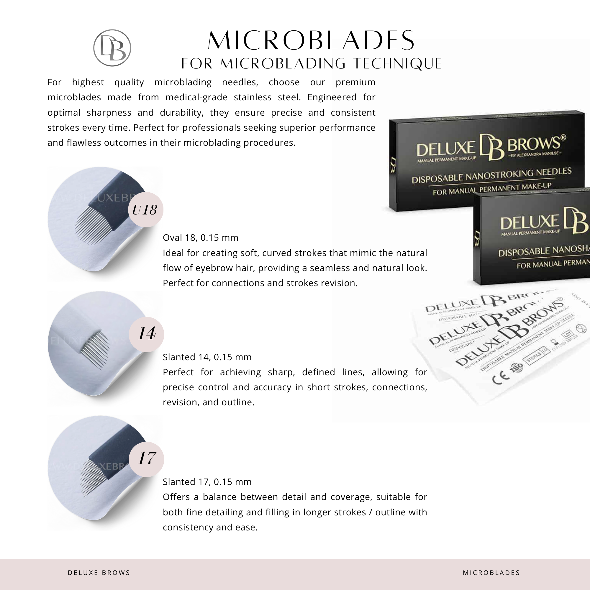 Microblading | Nanostroking | Cuchillas de sombreado manuales