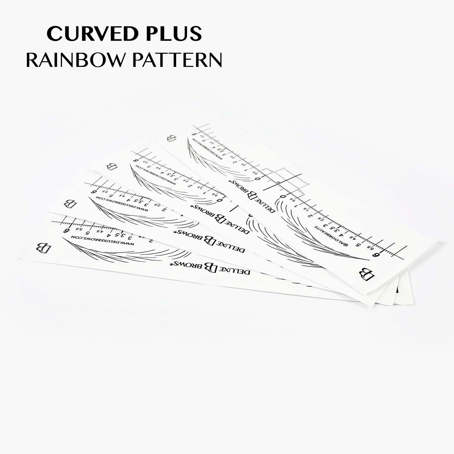Deluxe Brows® Brow Mapping Sticky Rulers with Pattern