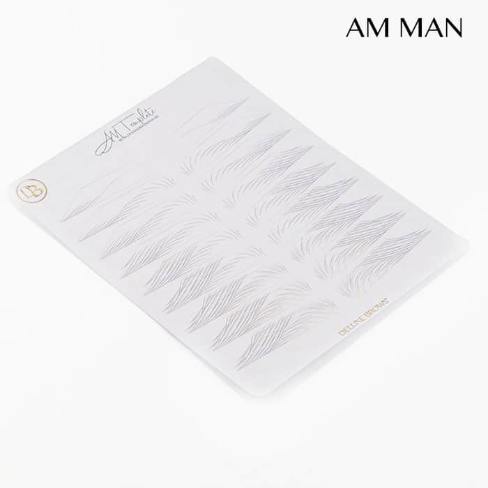 Deluxe Brows® Clear Practice Skin/Latex with Template Card