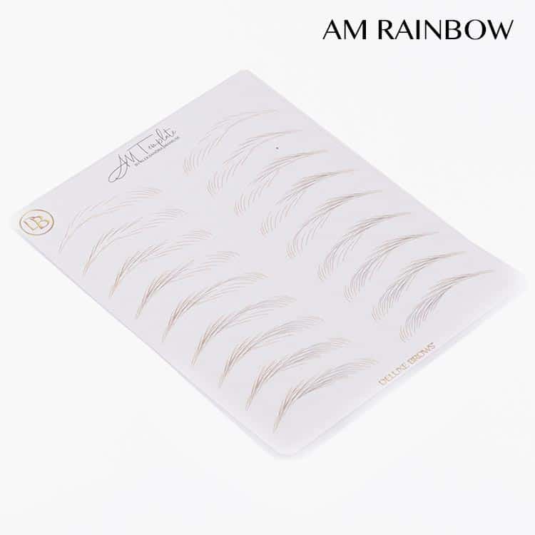 Deluxe Brows® Clear Practice Skin/Latex with Template Card