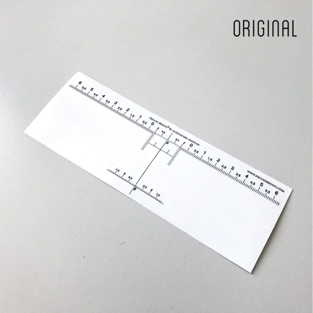Deluxe Brows® Brow Mapping Sticky Symmetry Ruler